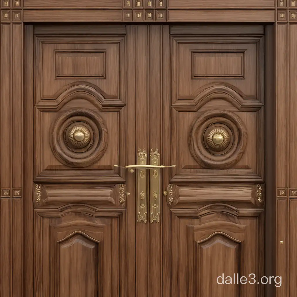 Seamless Wooden Door Texture for Architectural Design | Dalle3 AI