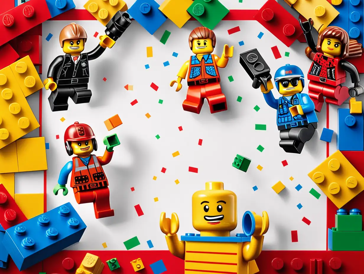 Colorful Lego Birthday Invitation for a Vibrant Celebration