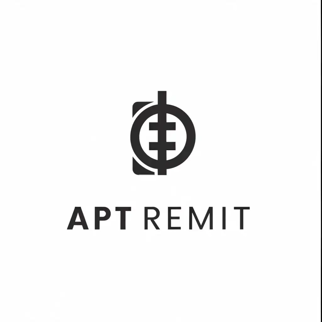 a logo design,with the text "Apt Remit", main symbol:dollor,Moderate,be used in Finance industry,clear background