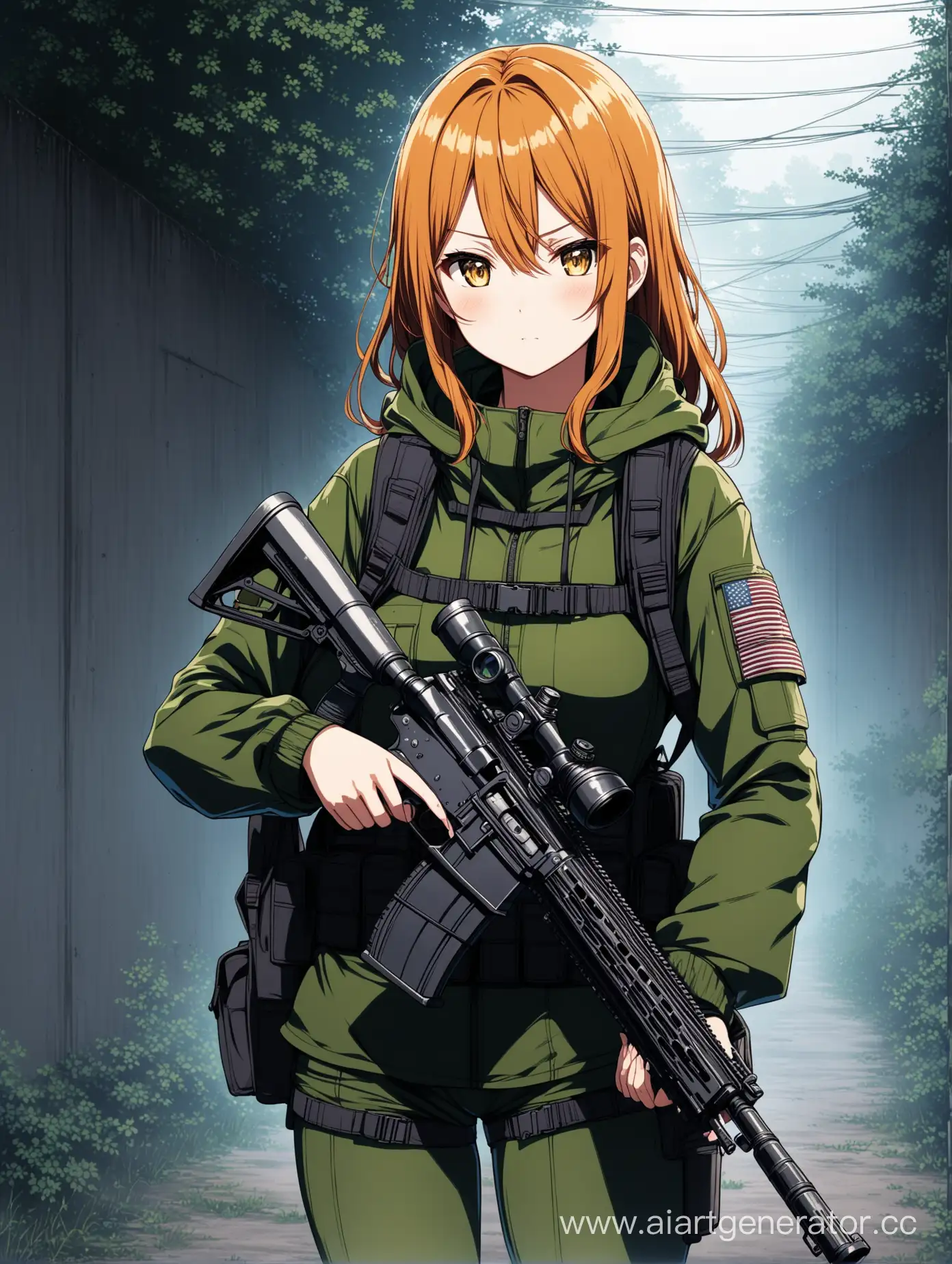 Anime-Girl-Armed-with-Rifle-in-Stalker-Universe