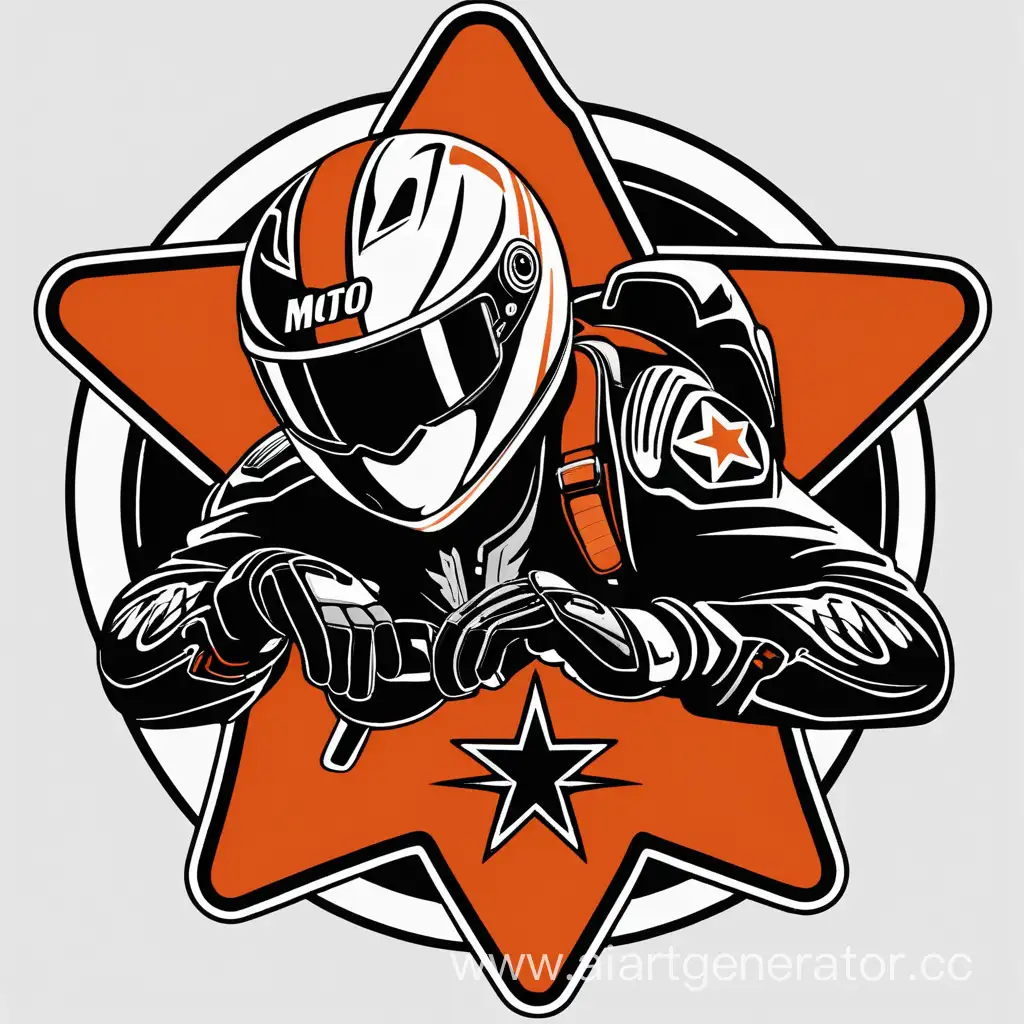 эмблема, спортивный мотоцикл,  шлем, звезда, Moto Stars, девушка,  мотозвезда,  