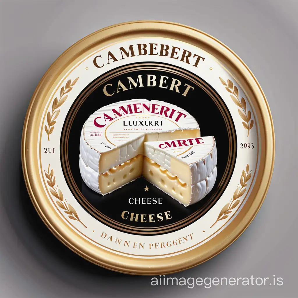 camembert cheese luxuri label