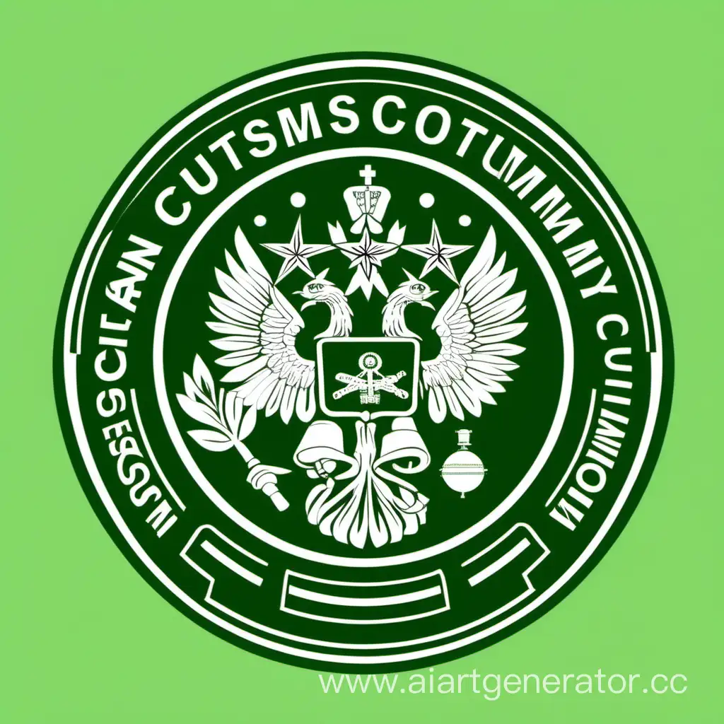 Russian-Customs-Academy-Scientific-Community-Logo-in-Green-Colors