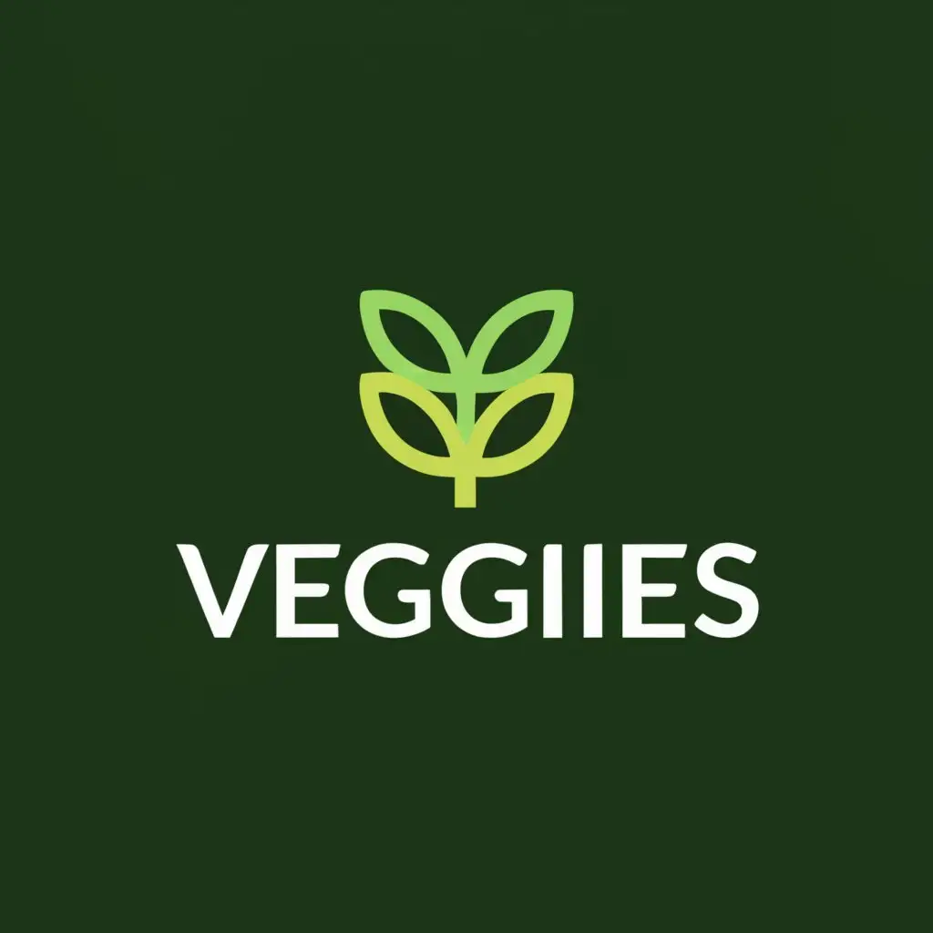 a logo design,with the text "Veggies", main symbol:leaf,Moderate,be used in Nonprofit industry,clear background