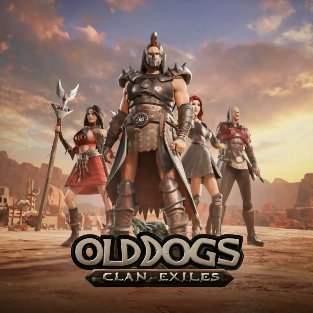 LOGO-Design-For-Old-Dogs-Clan-Gaming-Camaraderie-Captured-in-Conan-Exiles