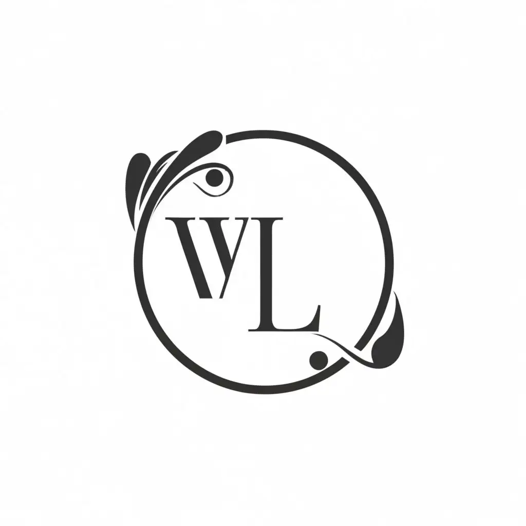 a logo design,with the text "VL", main symbol:circle,Minimalistic,be used in Legal industry,clear background