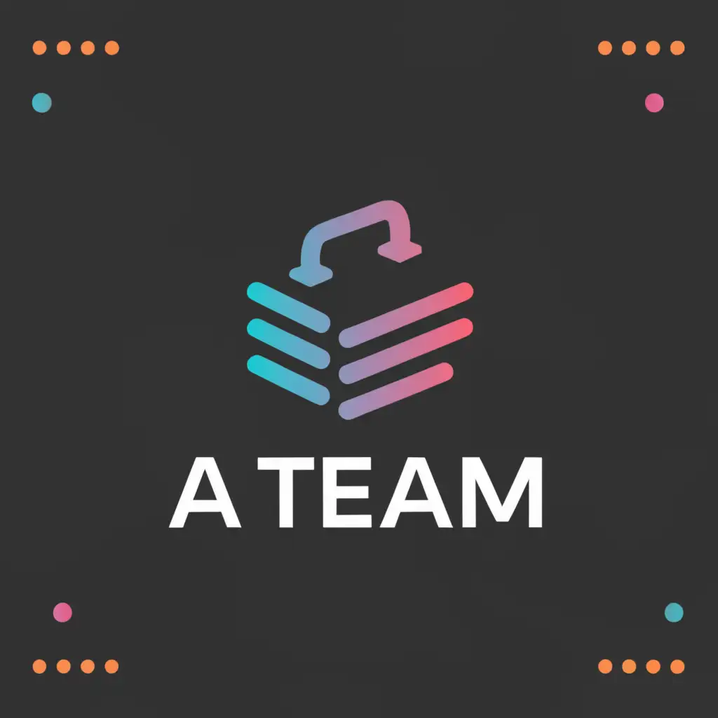 a logo design,with the text "ATeam", main symbol:Secret group that builds amazing web projects,Moderate,be used in Internet industry,clear background