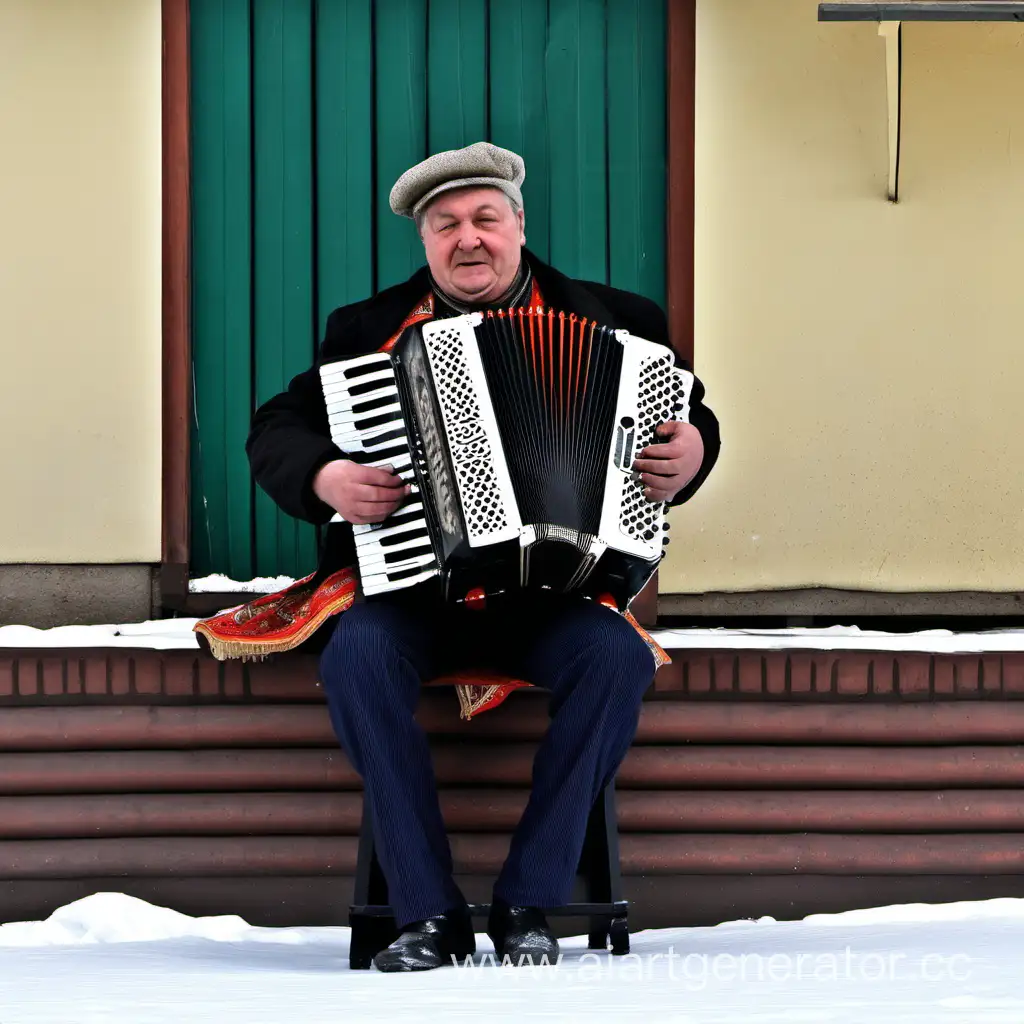 Accordionist-Performing-at-Maslenitsa-Festival