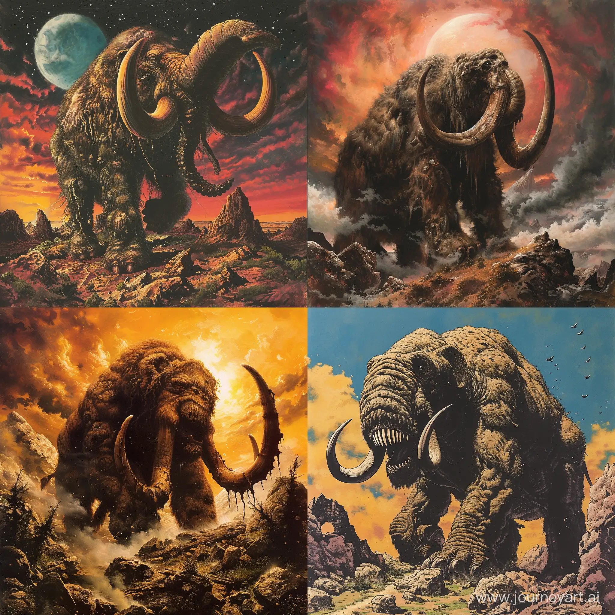 Mammoth stoner rock album cover