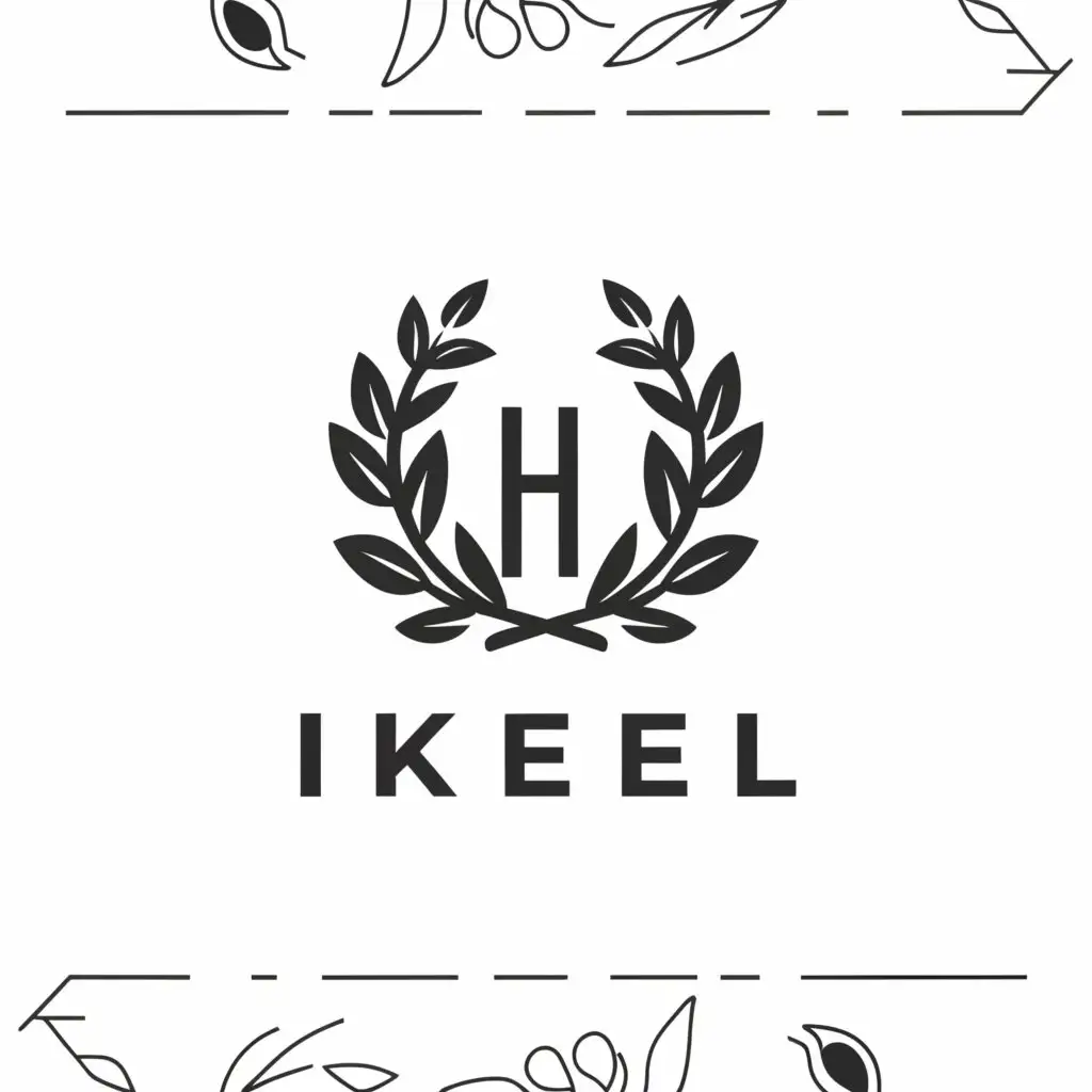LOGO-Design-For-Ikleel-Elegant-Wreath-Symbol-for-Restaurants