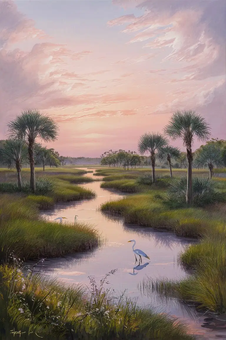 Tranquil-Lowcountry-Marsh-Sunrise-Painting