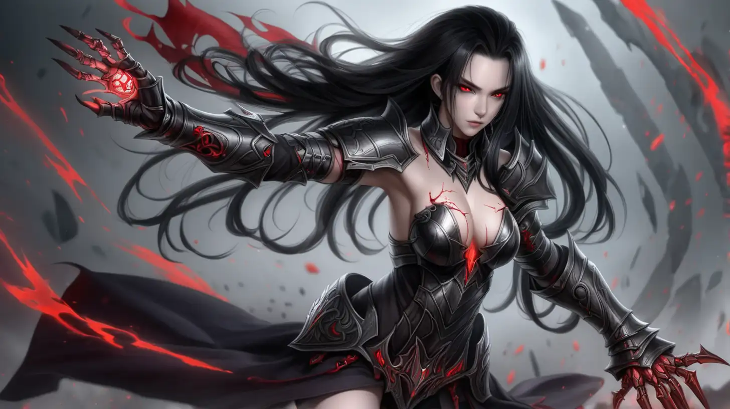 Seductive Sorceress Unleashes Blood Magic on the Fantasy Battlefield