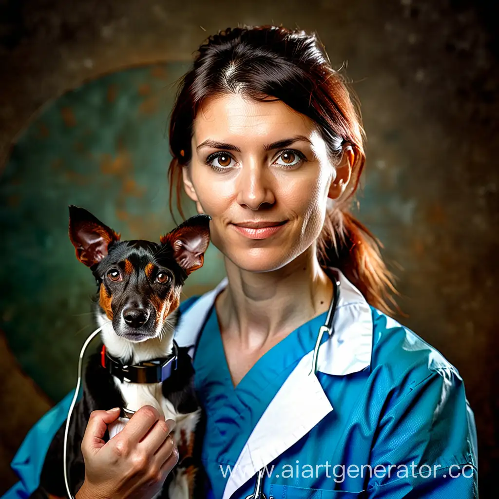 Compassionate-Veterinarian-Portrait-with-Animal-Companionship