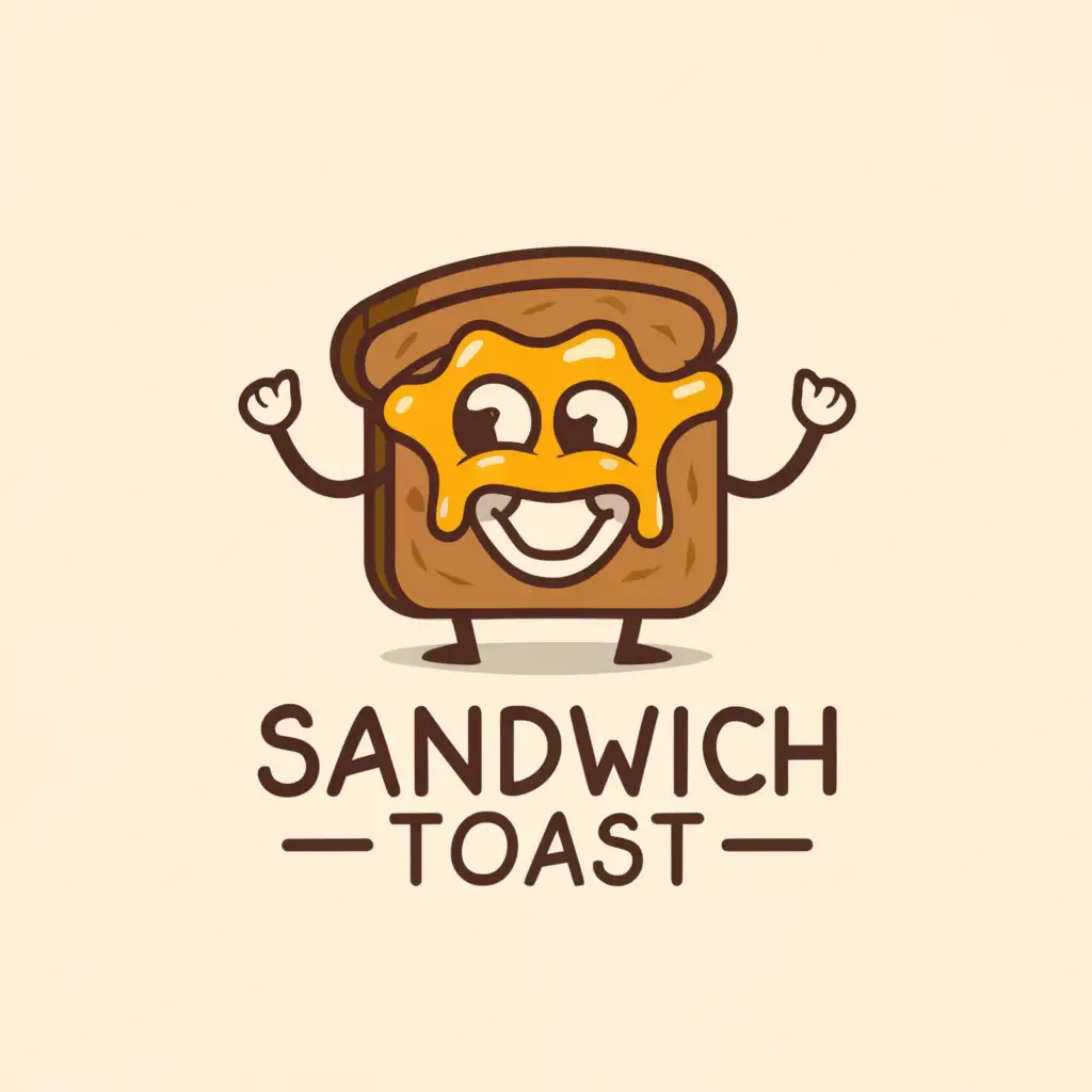 LOGO-Design-For-Sandwich-Toast-Playful-Character-Representation-with-Egg-Bread-and-Cheese-Toast