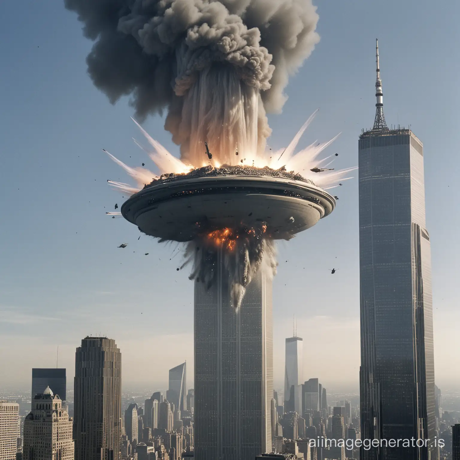 UFO-Crash-Incident-at-Twin-Towers