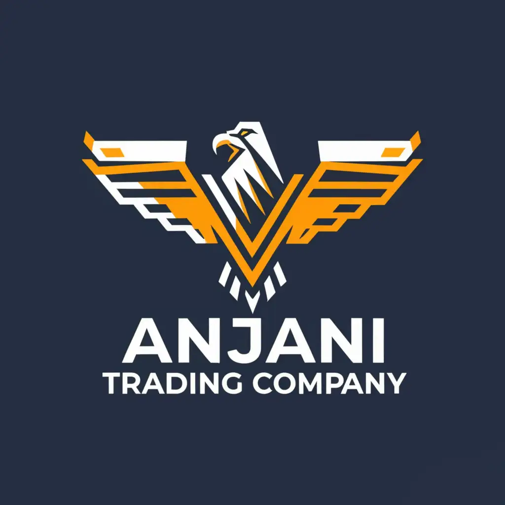 a logo design,with the text "Anjani trading company (ATC)", main symbol:Eagle,Moderate,be used in Retail industry,clear background