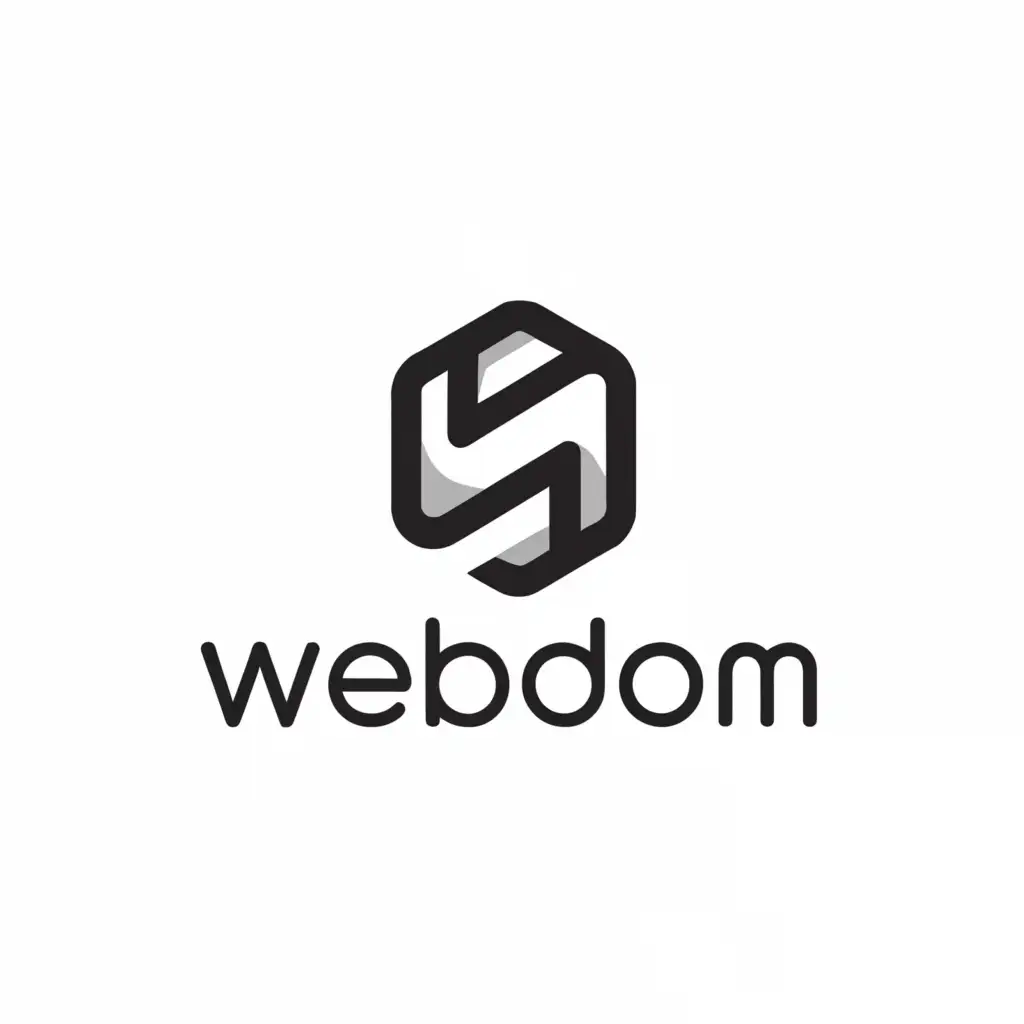 a logo design,with the text "web dom", main symbol:web, technology,Minimalistic,be used in Technology industry,clear background