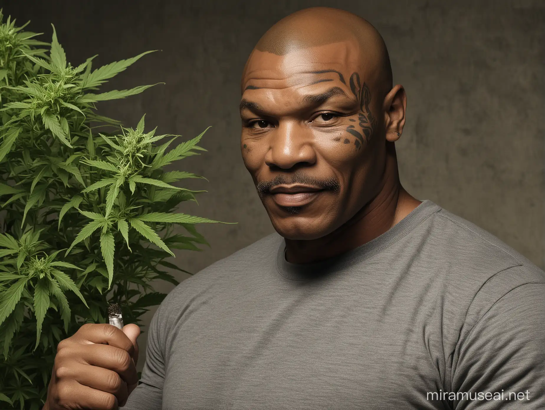 Mike Tyson Enjoying Cannabis Former Boxing Champion Embracing Relaxation and Wellness