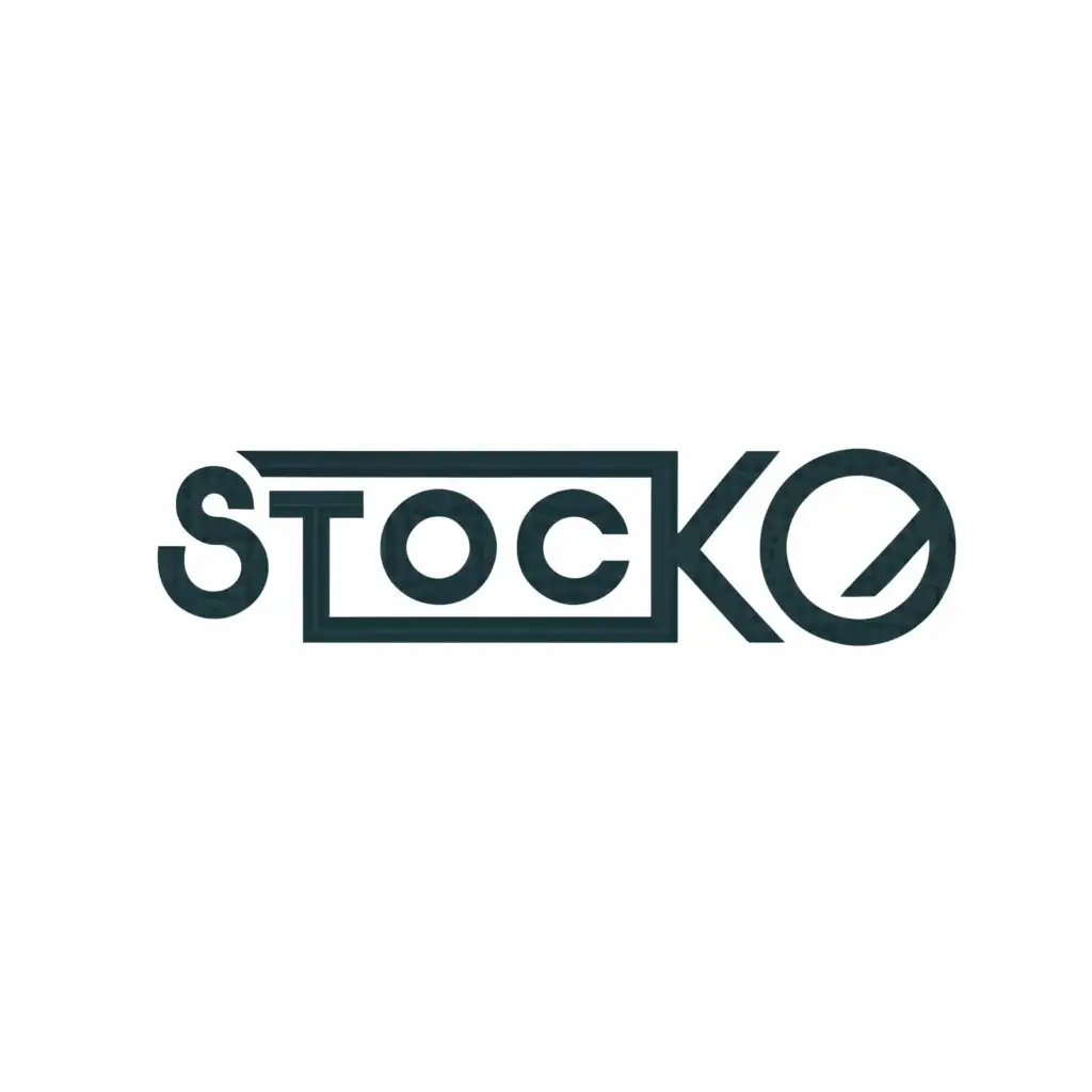 a logo design,with the text "stocko", main symbol:stock,Moderate,clear background
