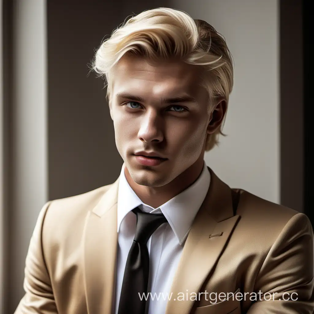 rich young blonde man