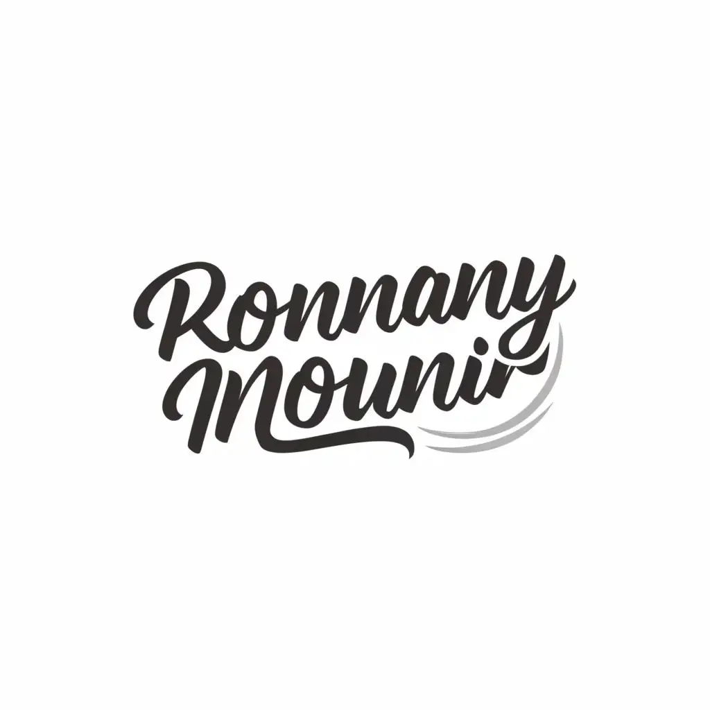 logo, Designer, with the text "Romany Mounir", typography, be used in Internet industry