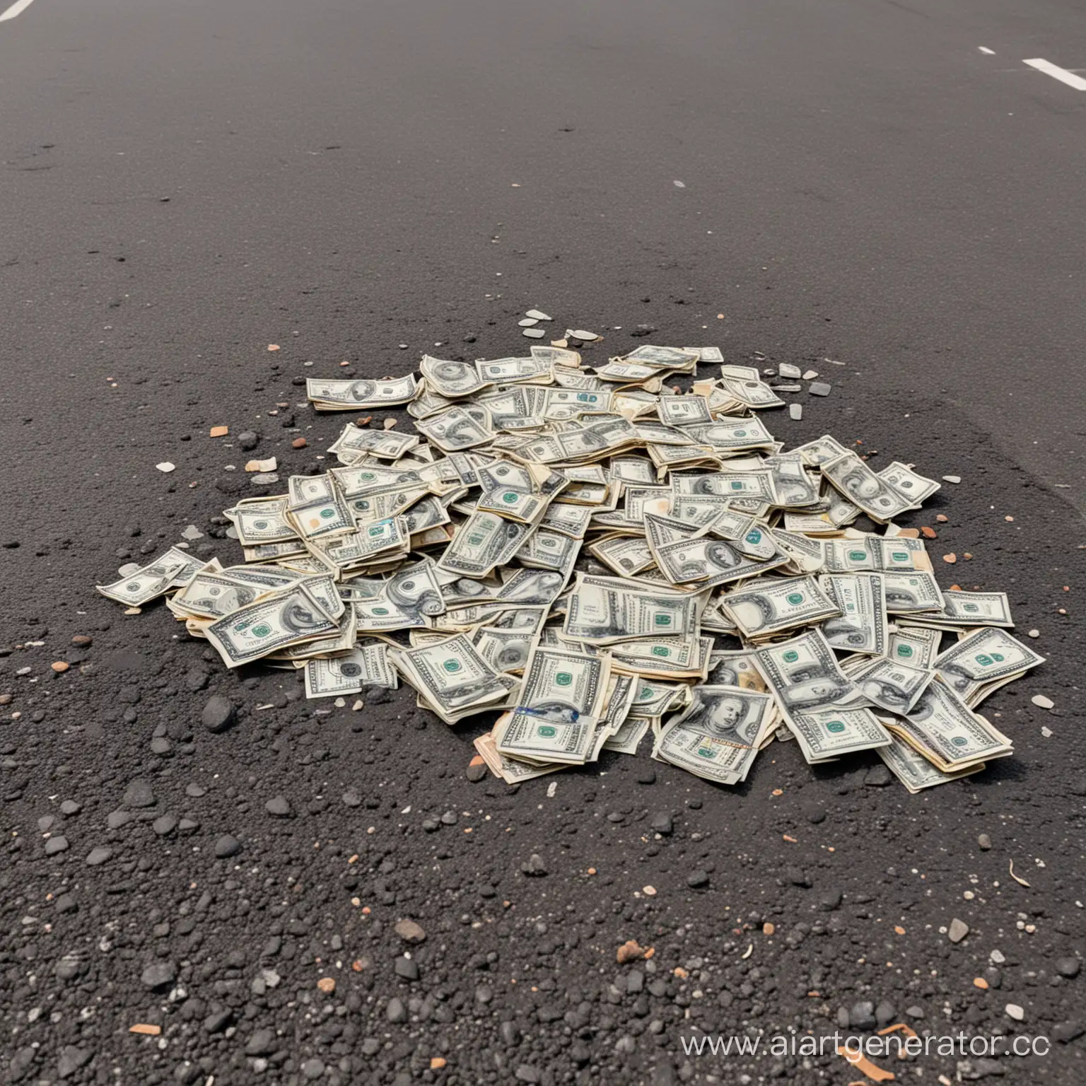 Abundance-of-Wealth-on-the-Pavement-A-Symbolic-Image-of-Prosperity