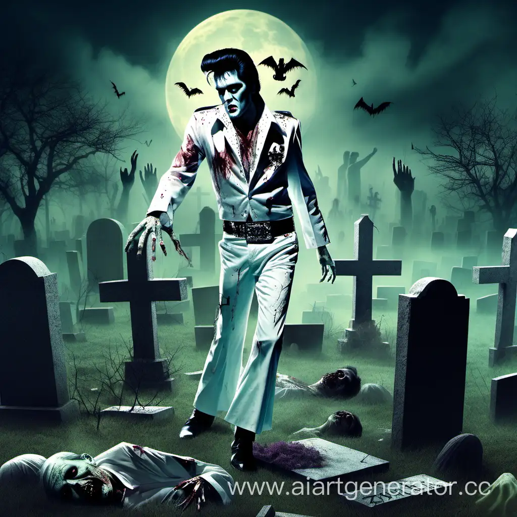 Undead-Elvis-Presley-Rocking-in-the-Graveyard