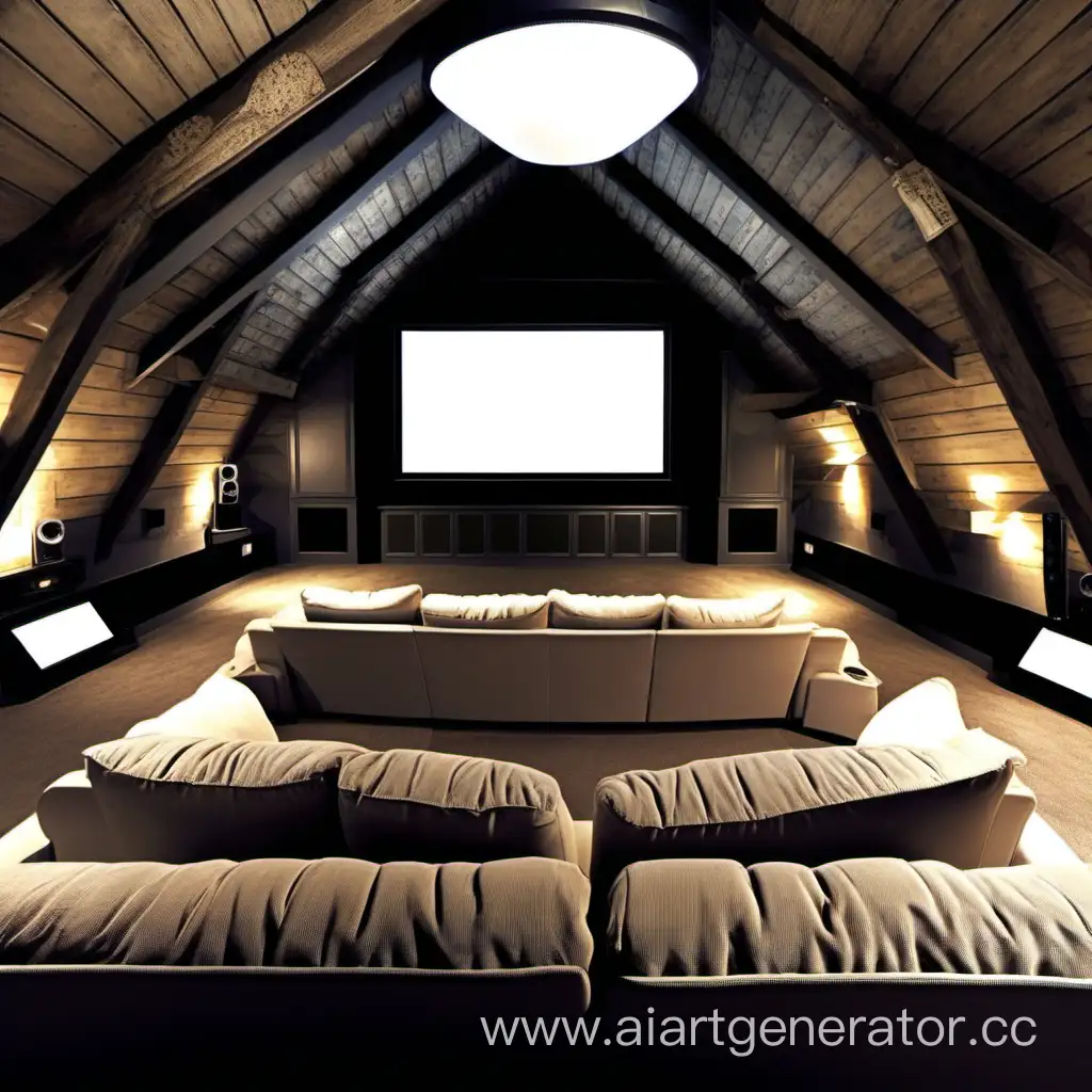 home cinema in the attic