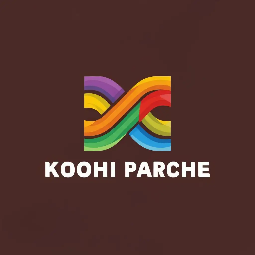a logo design,with the text "KOOHI PARCHE", main symbol:CLOTH,Moderate,clear background