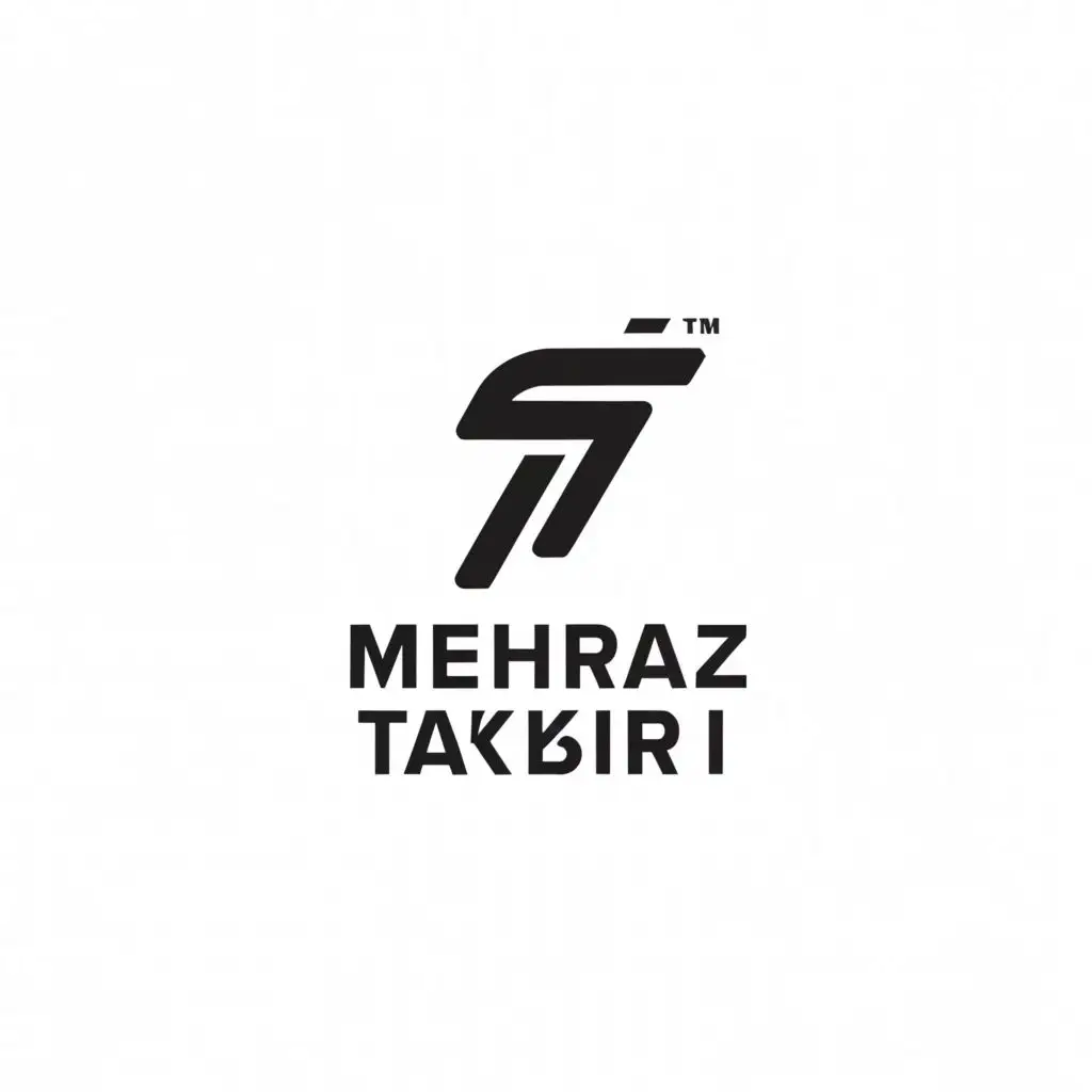 a logo design,with the text "Mehraz Takbiri", main symbol:Seven,Minimalistic,be used in Sports Fitness industry,clear background