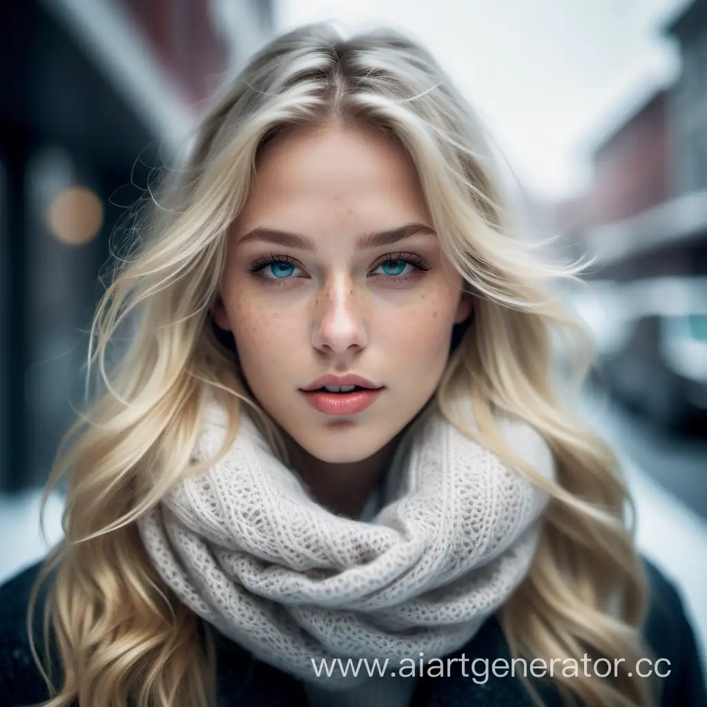 

 
professional portrait photograph of a gorgeous Norwegian girl in winter clothing with long wavy blonde hair, ((sultry flirty look)), freckles, beautiful symmetrical face, cute natural makeup, stunning modern urban upscale environment, ultra realistic, concept art, elegant, highly detailed, intricate, sharp focus, depth of field, f/1.8, 85mm, medium shot, mid shot, (centered image composition), (professionally color graded), ((bright soft diffused light)), volumetric fog, trending on instagram, trending on tumblr, hdr 4k, 8k