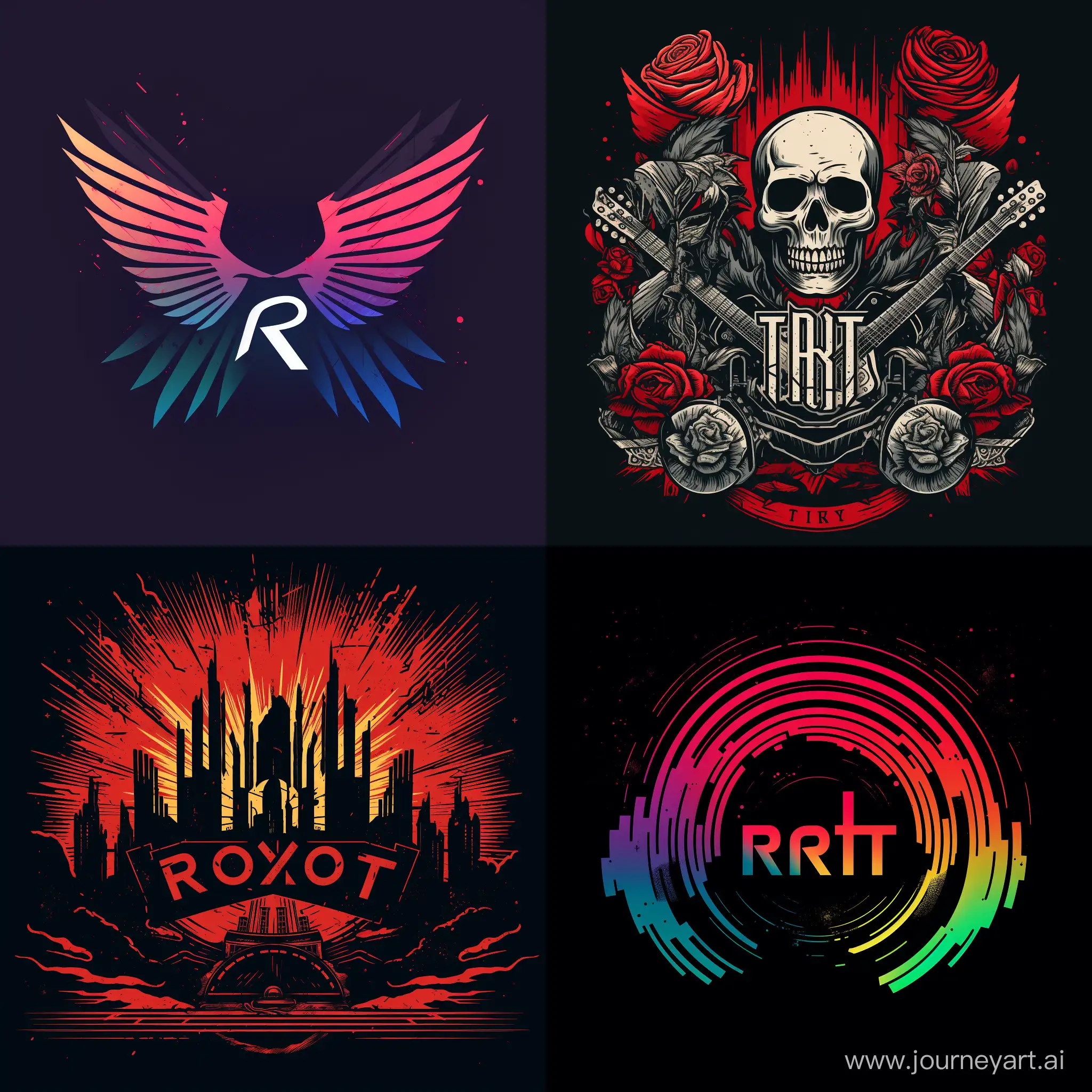 Dynamic-Riot-Rock-Band-Logo-in-Square-Format
