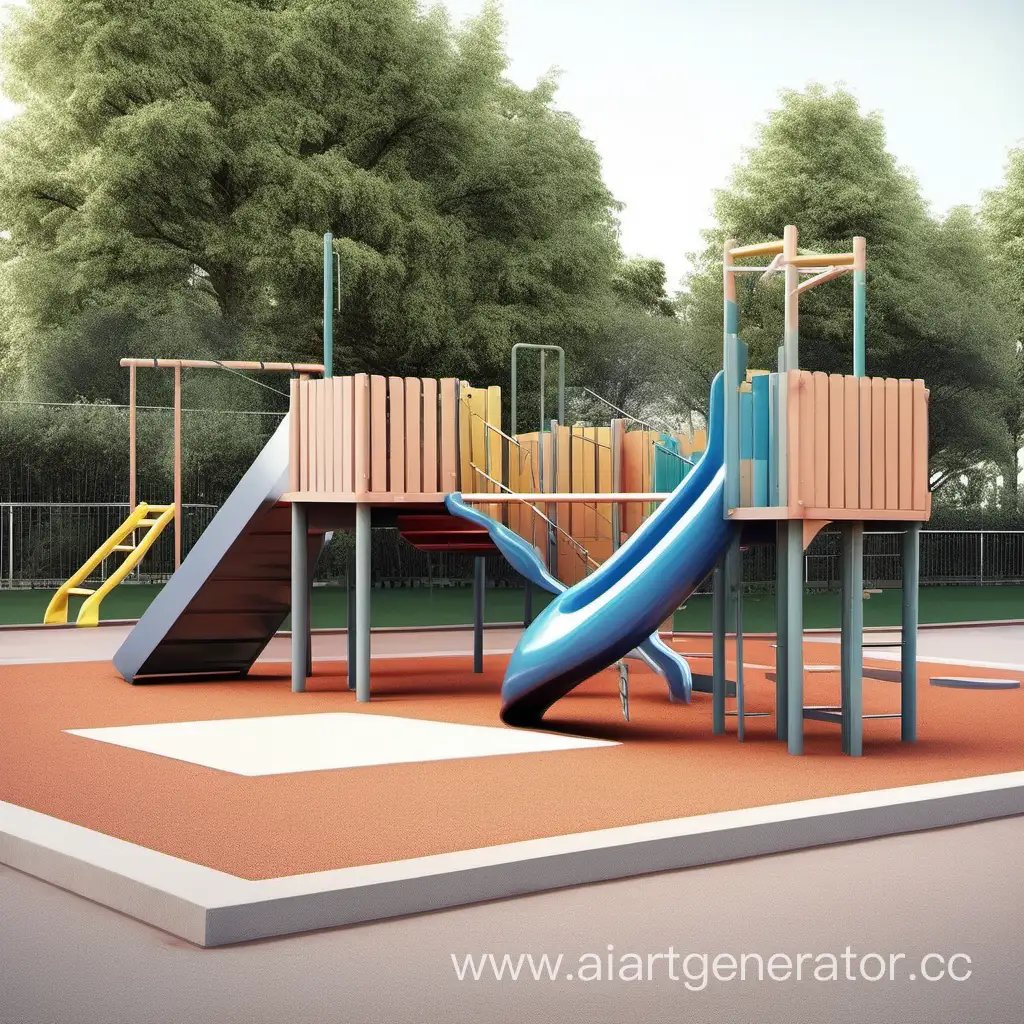 Vibrant-Modern-Childrens-Playground-for-Creative-Play-and-Fun