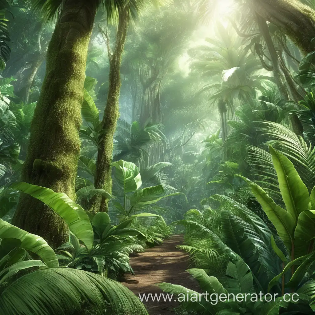 Lush-Tropical-Forest-Landscape-with-Diverse-Flora-and-Fauna