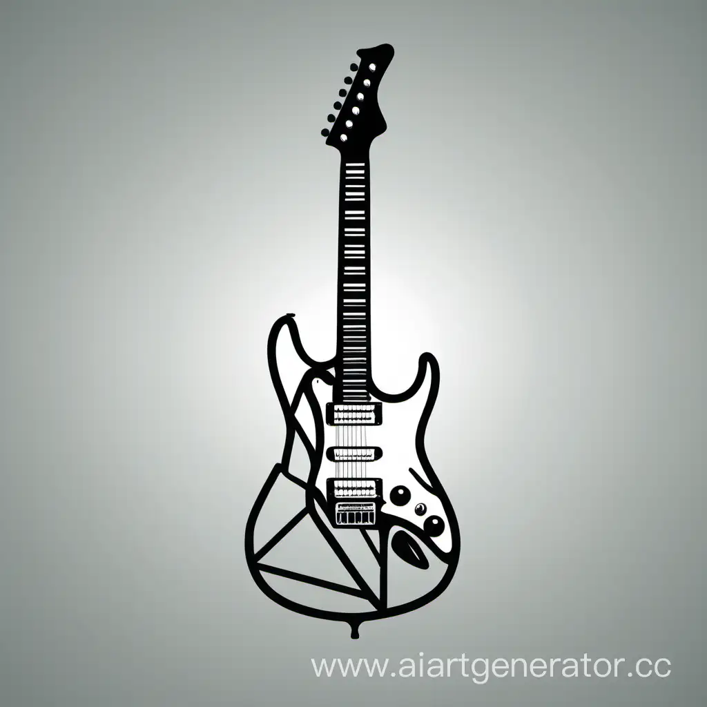 Minimalist-Electric-Guitar-Avatar-for-a-Dynamic-Music-Channel