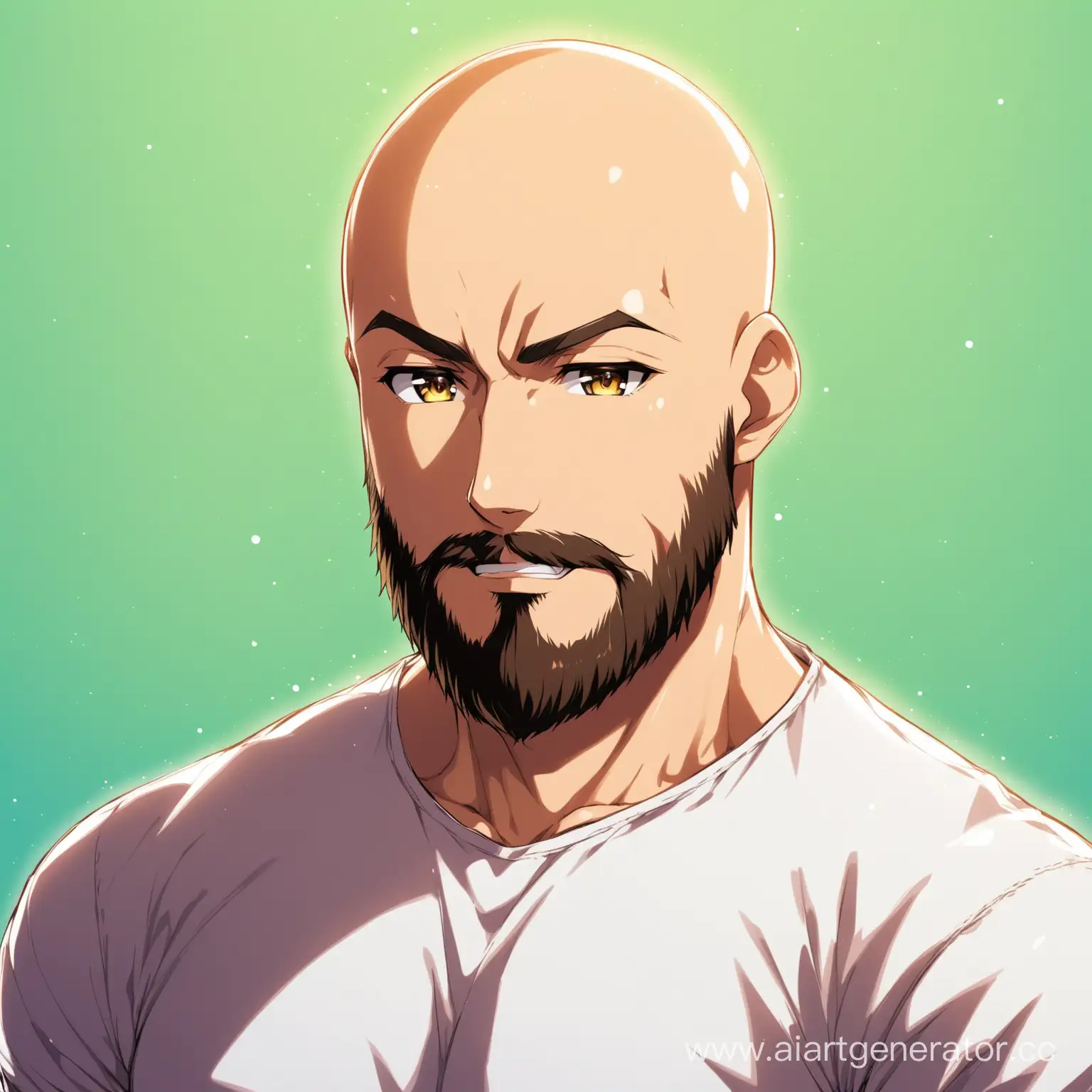 Bald-Bearded-Kind-Anime-Character-Portrait