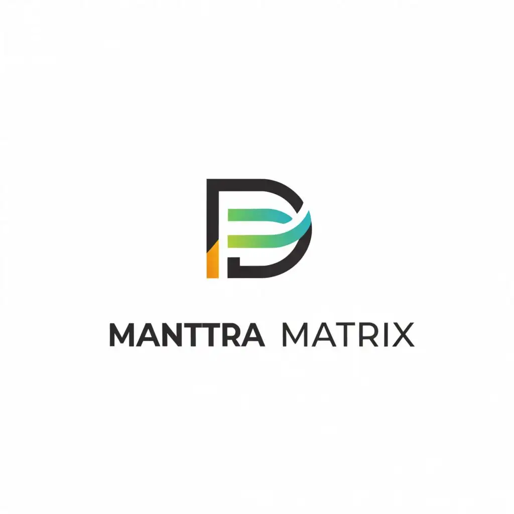 a logo design,with the text "mantra matrix", main symbol:d,Moderate,clear background