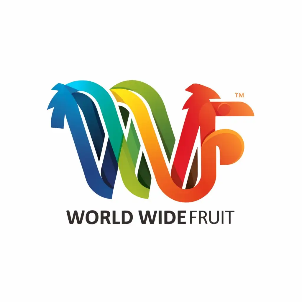 a logo design,with the text "WORLD WIDE FRUIT", main symbol:WWF,Moderate,be used in Retail industry,clear background