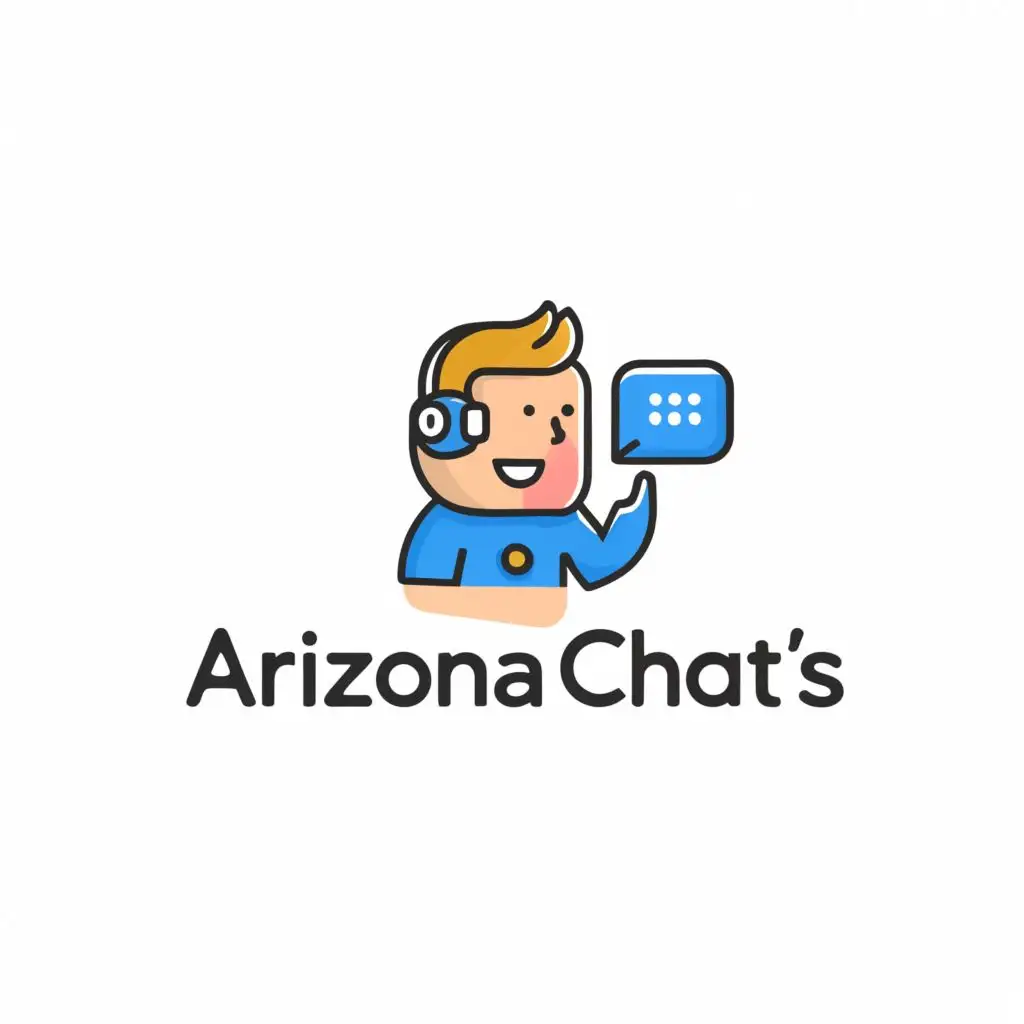 a logo design,with the text "Arizona Chat's", main symbol:Chat manager,Moderate,clear background
