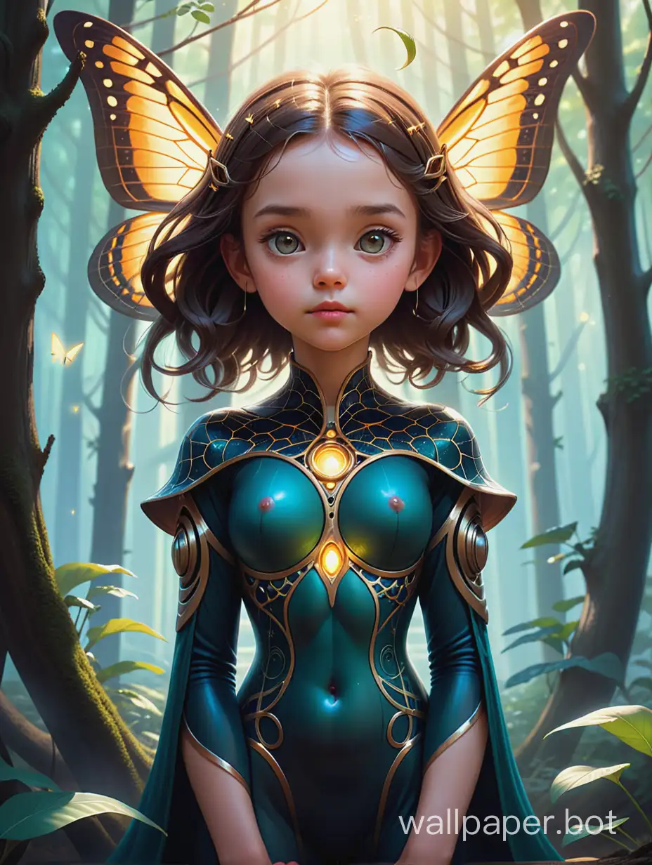 Cute 9 year old full-length fantasy star creature by Mandy Disher - cute filigree, big flying stars, forest, sunny day, golden glow, large reflective eyes, edge lighting, dynamic lighting, digital painting, fantasy art, by Kraola, Jasmine Beckett-Griffith, Cyril Rolando. concept art, centered composition, ideal composition, centered, intricate pose, intricate, science fiction, intricate artistic masterpiece, ominous, matte film poster, golden ratio, trending cgsociety, intricate, epic, trending on artstation, by artgerm, H.R. Giger and Beksinski, highly detailed, vibrant, staged cinematic character art, ultra-high quality model, vanishing point, superhighway, high speed, digital rendering, digital painting, beeple, Noah Bradley, Cyril Roland, Ross Tran, trending artstation, professional sinister concept art by artgerm and Greg Rutkowski, complex, elegant, highly detailed digital painting, concept art, smooth, sharp focus, illustrations in the style of Simon Stålenhag, Wayne Barlow and Igor Kiriluk.