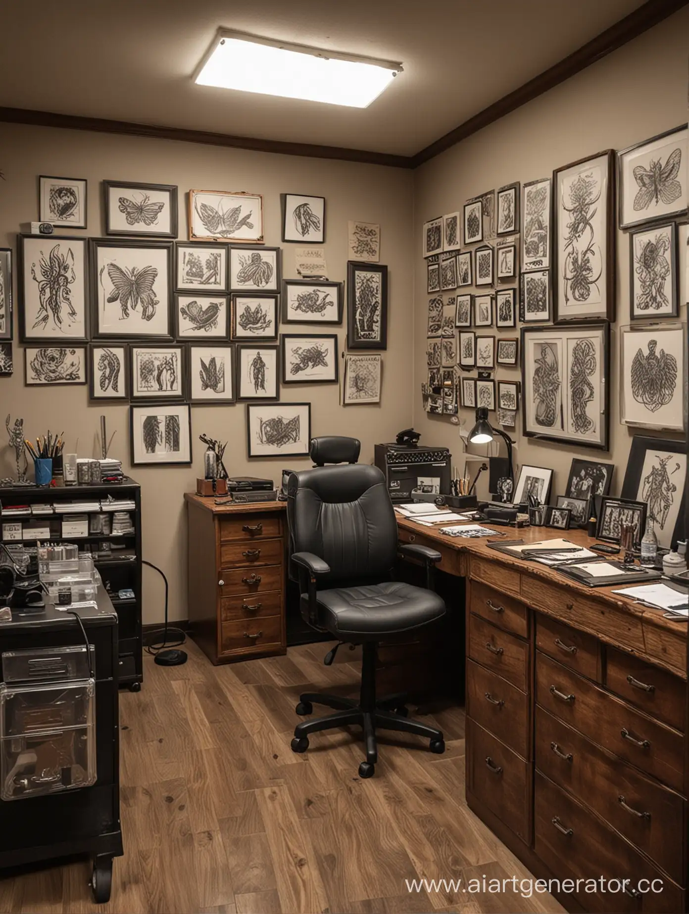 Tattoo-Masters-Office-Room-Intriguing-Interior-of-a-Tattoo-Artists-Creative-Space