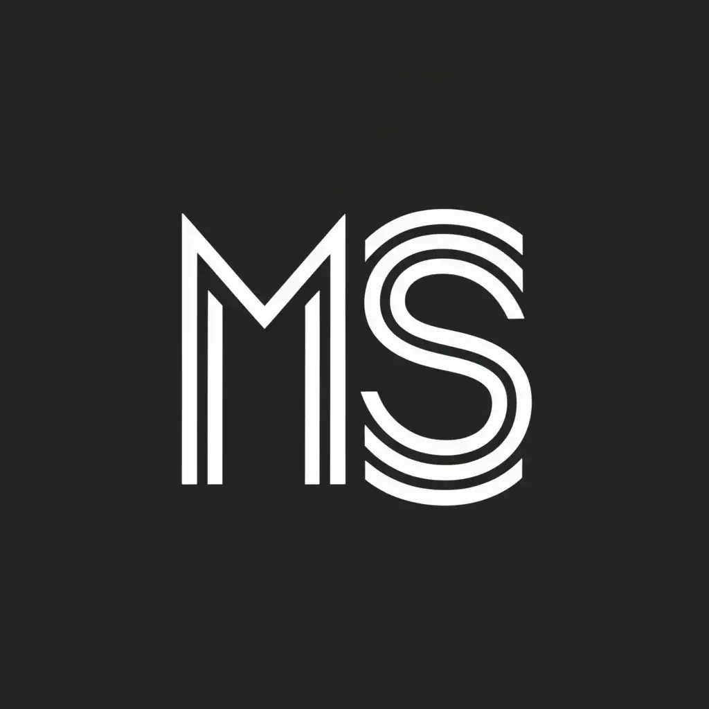 a logo design,with the text "MS", main symbol:money
black
rich
,Minimalistic,be used in Finance industry,clear background