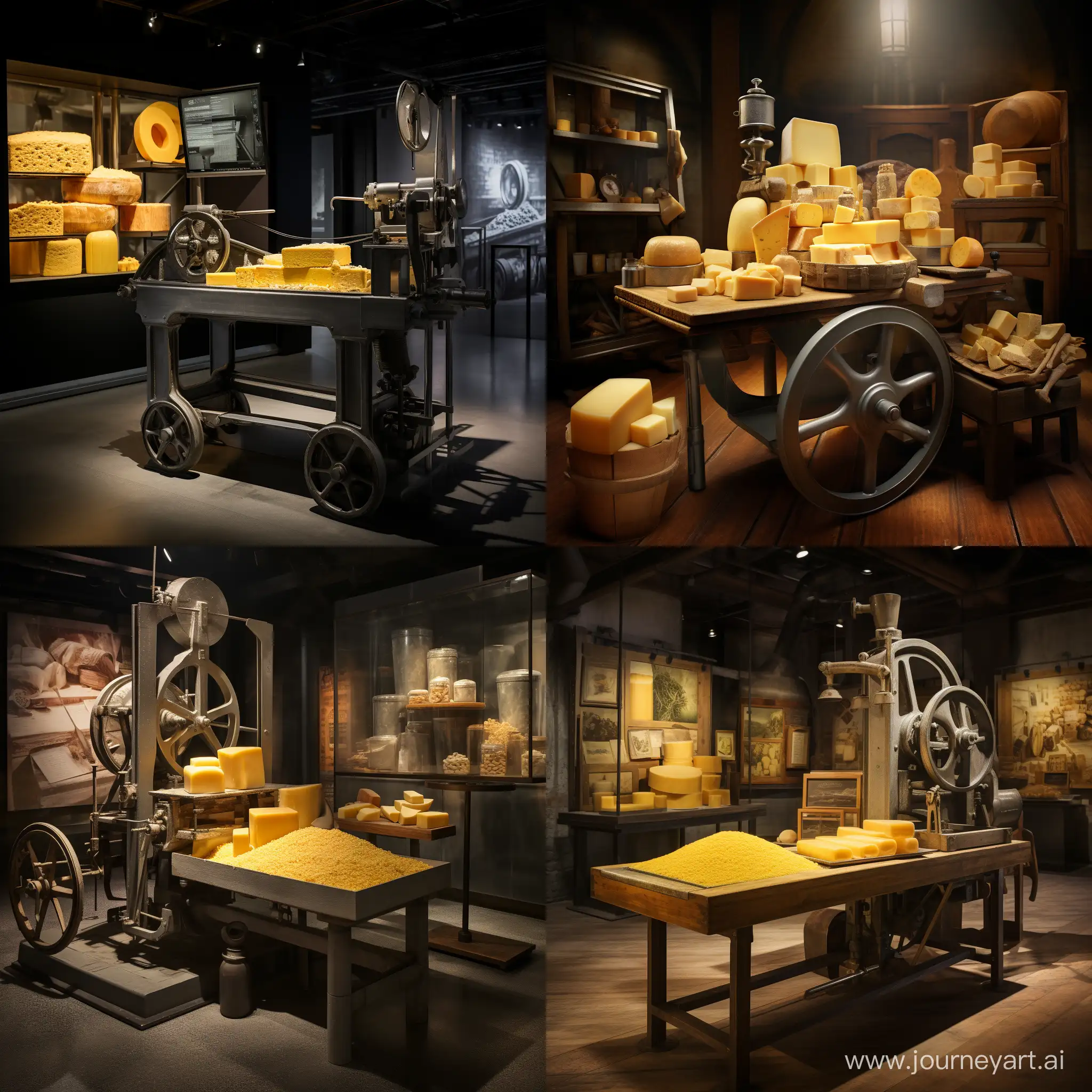 Mechanical-Cheese-Press-in-Cozy-Factory-Setting