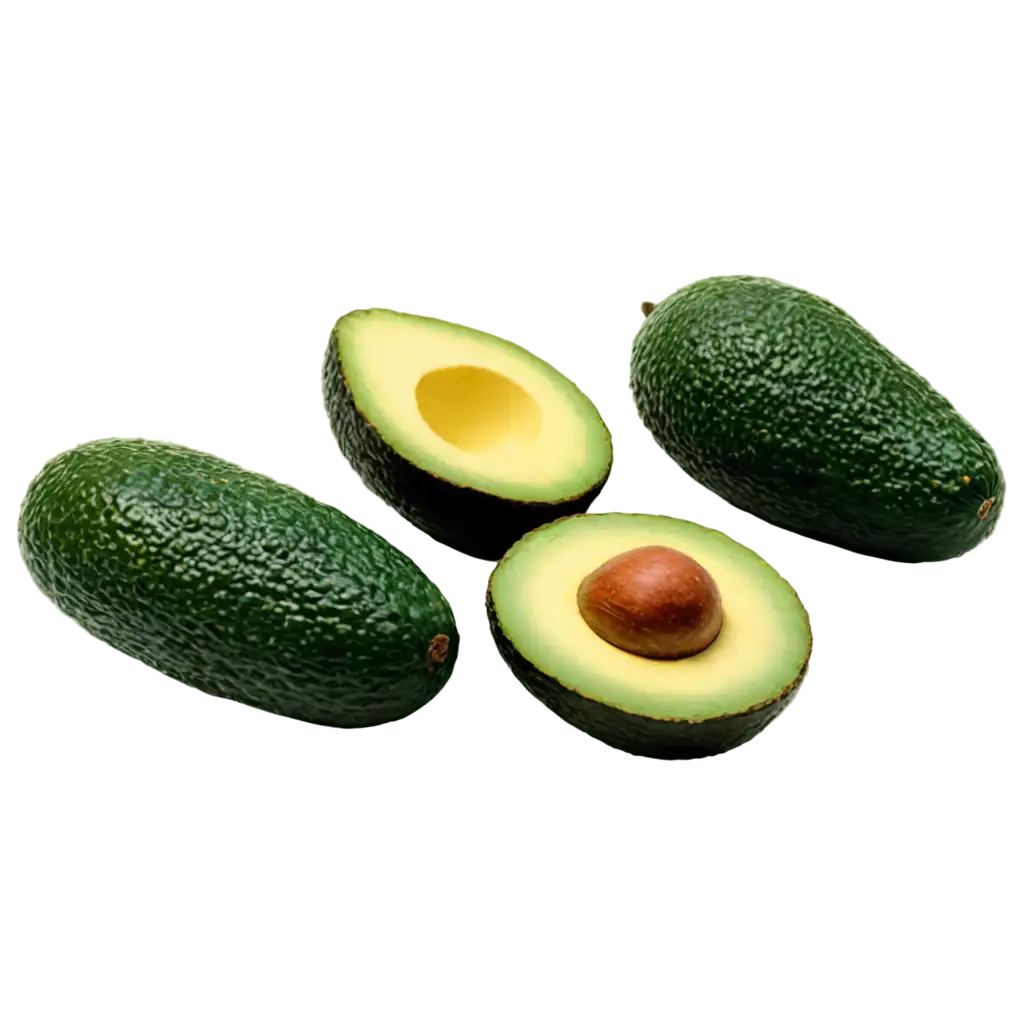 Vibrant-PNG-Image-of-Two-Slices-of-Avocado-Fruit-Enhance-Your-Content-with-HighQuality-Avocado-PNG-Art