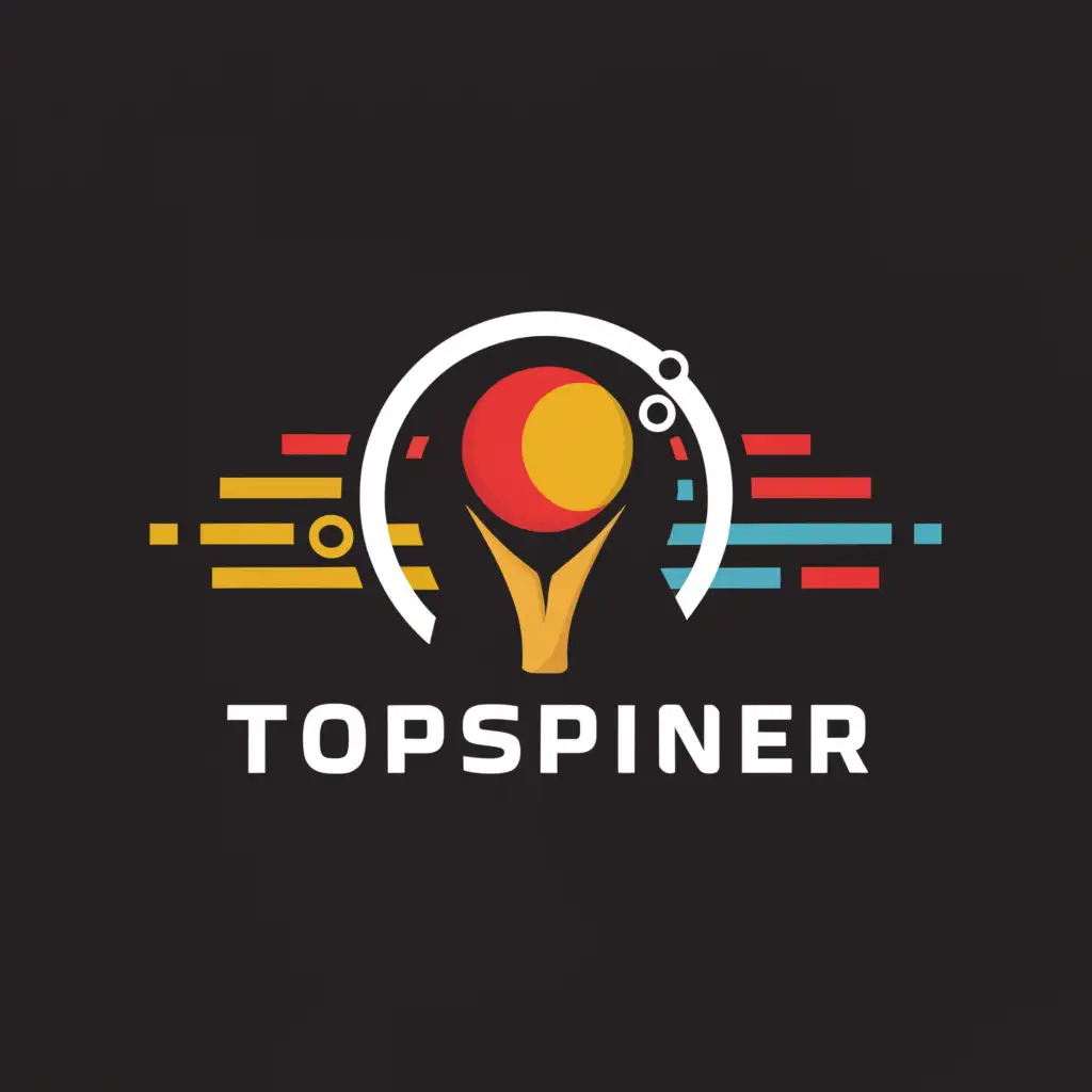 LOGO-Design-for-TTTopSpinner-Dynamic-Table-Tennis-Topspin-Concept
