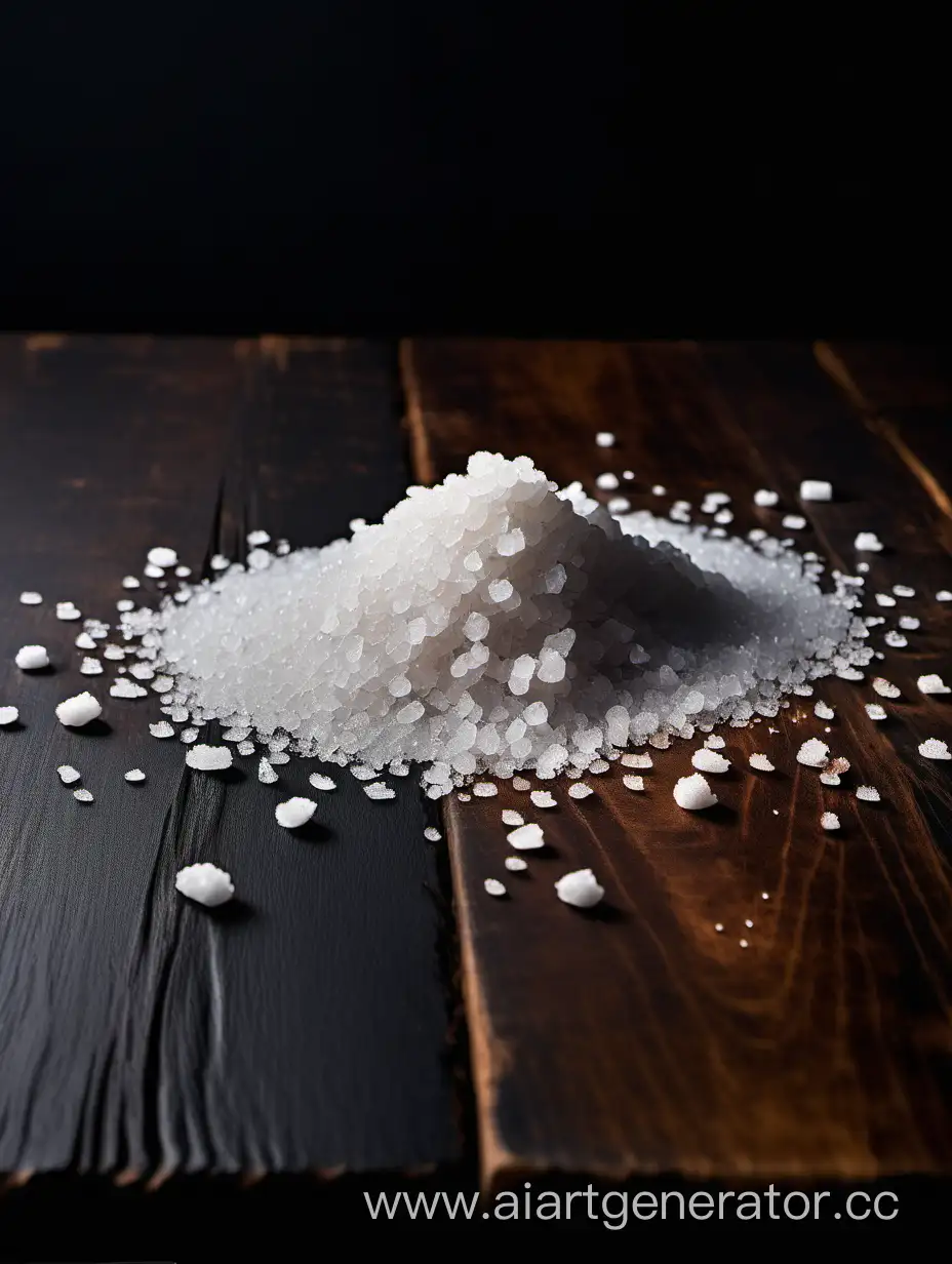 Rustic-Wooden-Table-with-Scattered-Sea-Salt