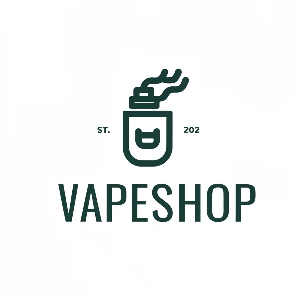 a logo design,with the text "Vape shop", main symbol:Vape shop,Moderate,clear background