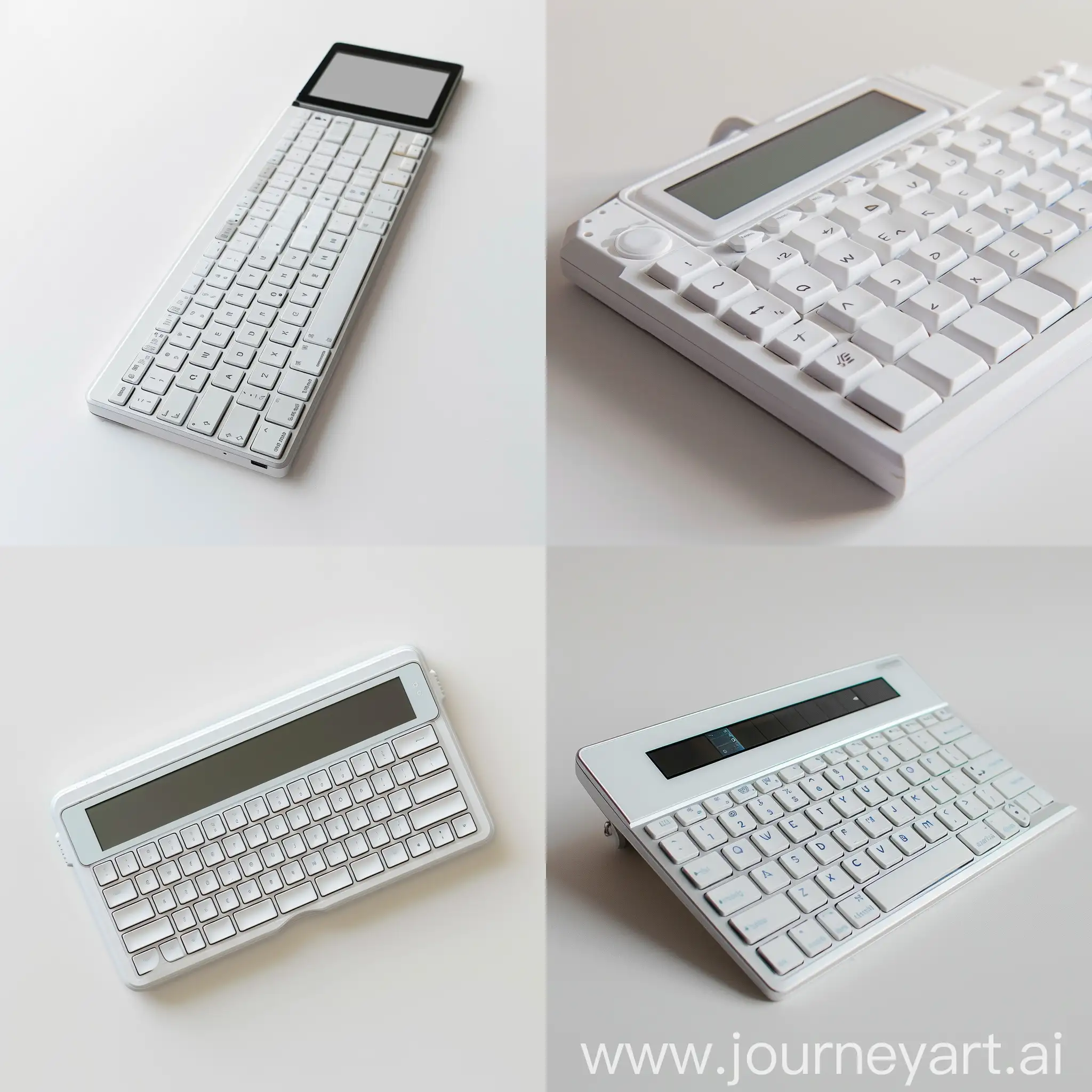Modern-White-Keyboard-with-Horizontal-Screen