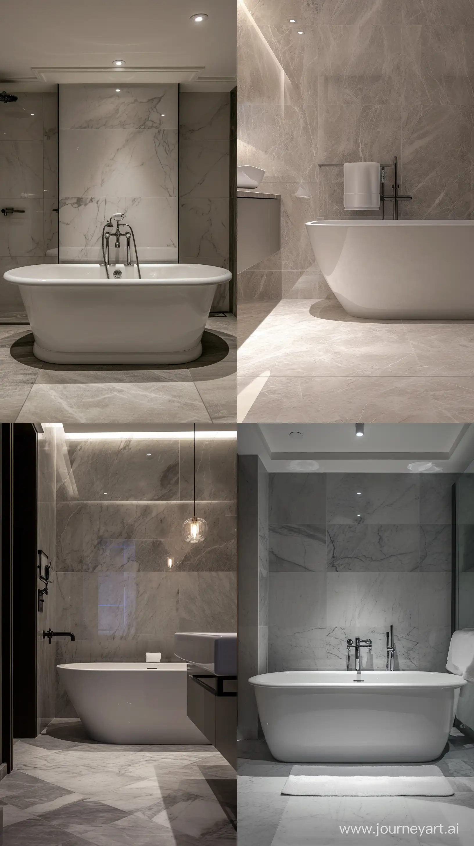 Luxurious-Modern-Chic-Bathroom-with-Marble-Tiling-and-Freestanding-Tub