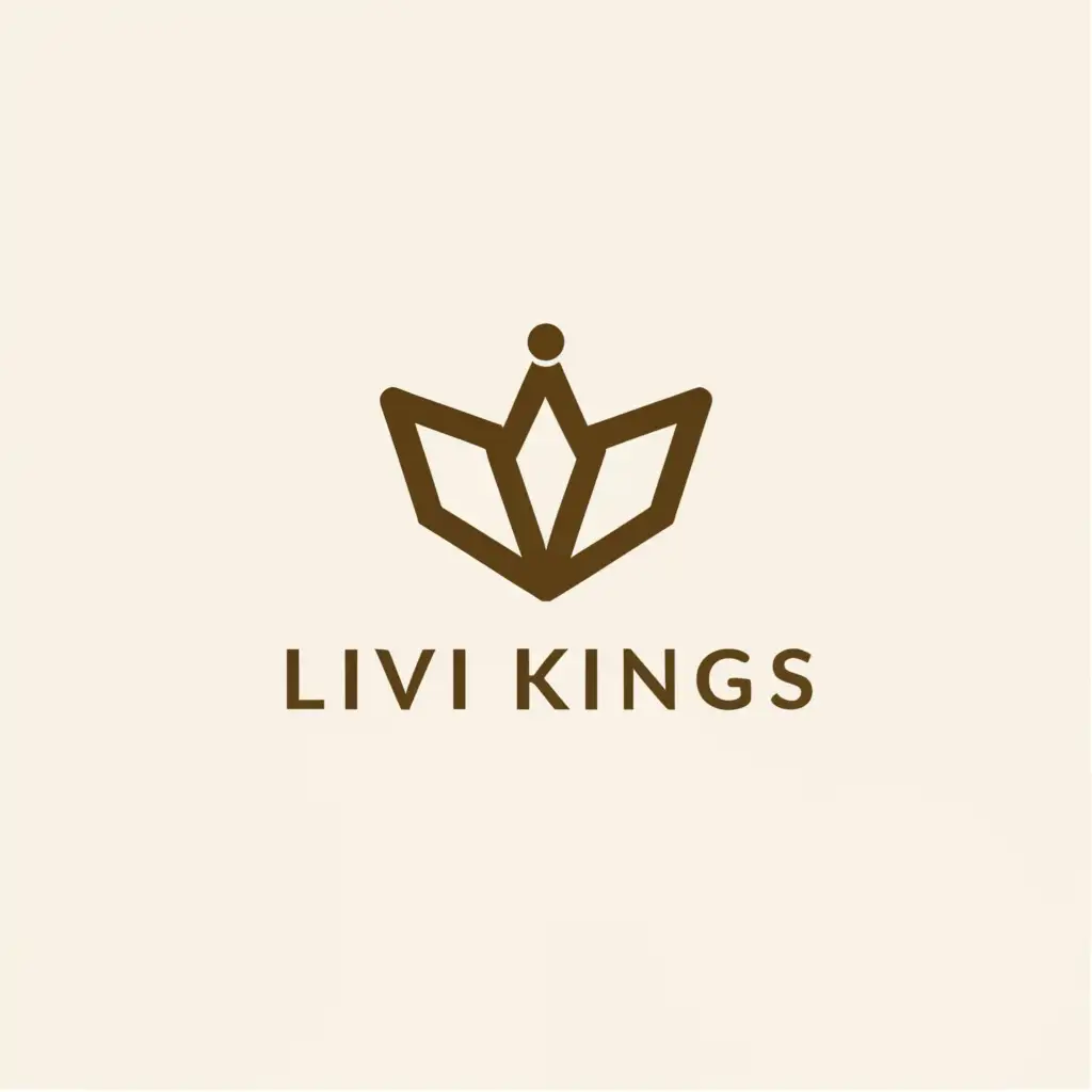 a logo design,with the text "Livi Kings", main symbol:King,Minimalistic,be used in Beauty Spa industry,clear background